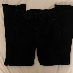 AE skinny highwait flare jean with slits